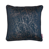 Whispering Grass French Navy Cushion